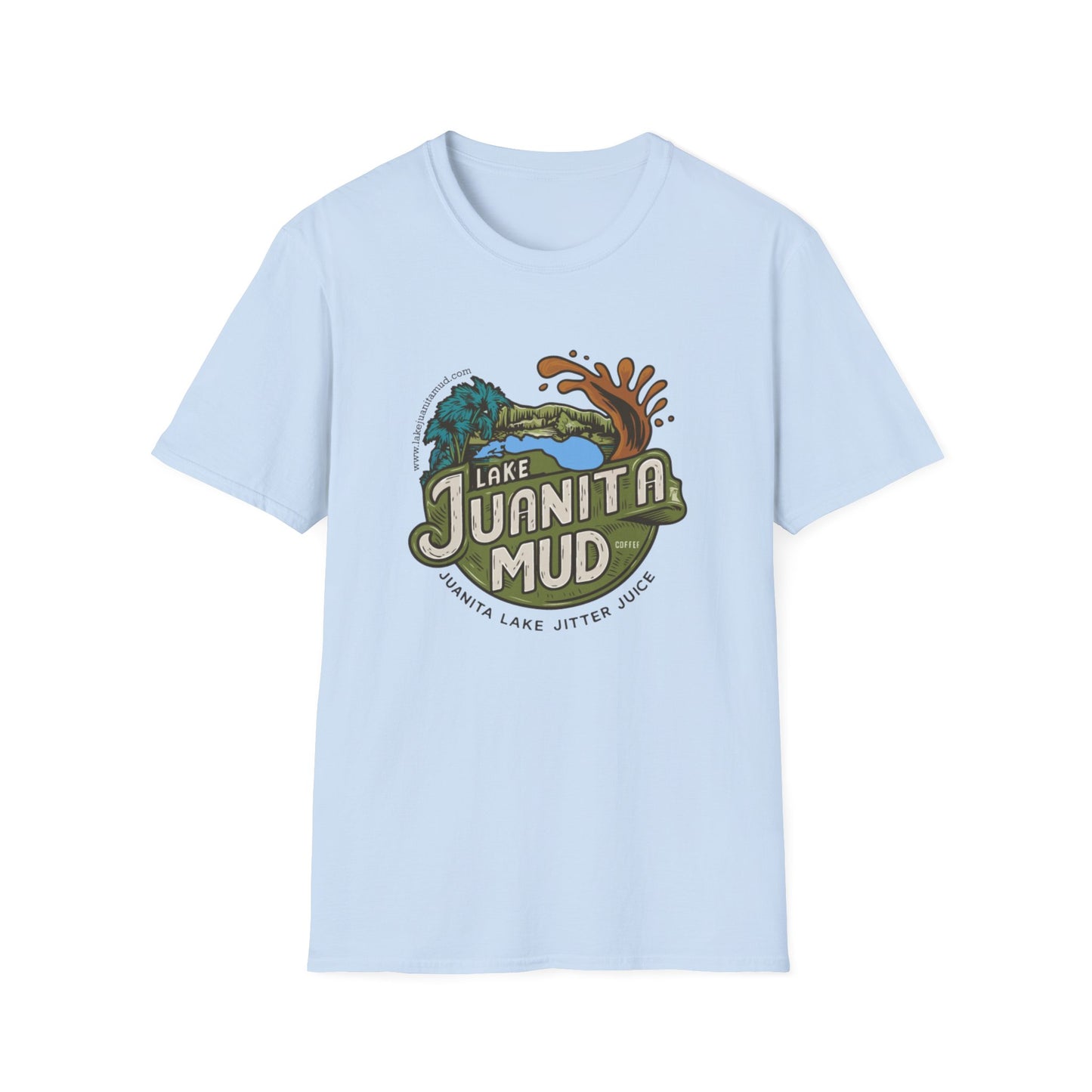 Lake Juanita Mud Unisex Softstyle T-Shirt - Perfect for Nature Lovers & Outdoor Adventures