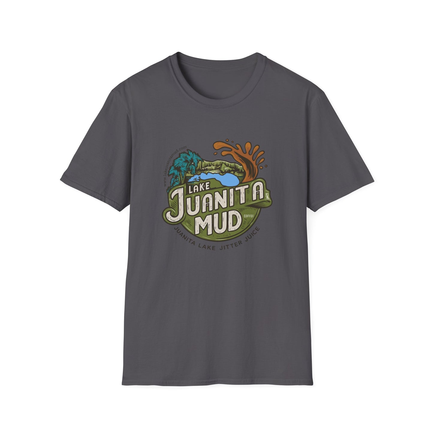 Lake Juanita Mud Unisex Softstyle T-Shirt - Perfect for Nature Lovers & Outdoor Adventures