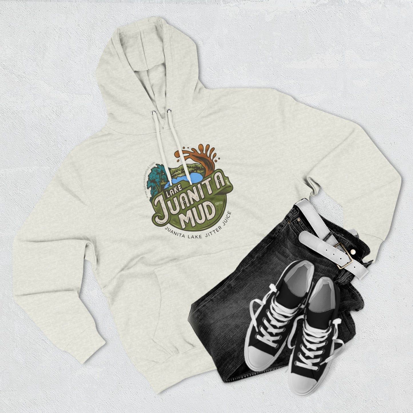 Three-Panel Fleece Hoodie