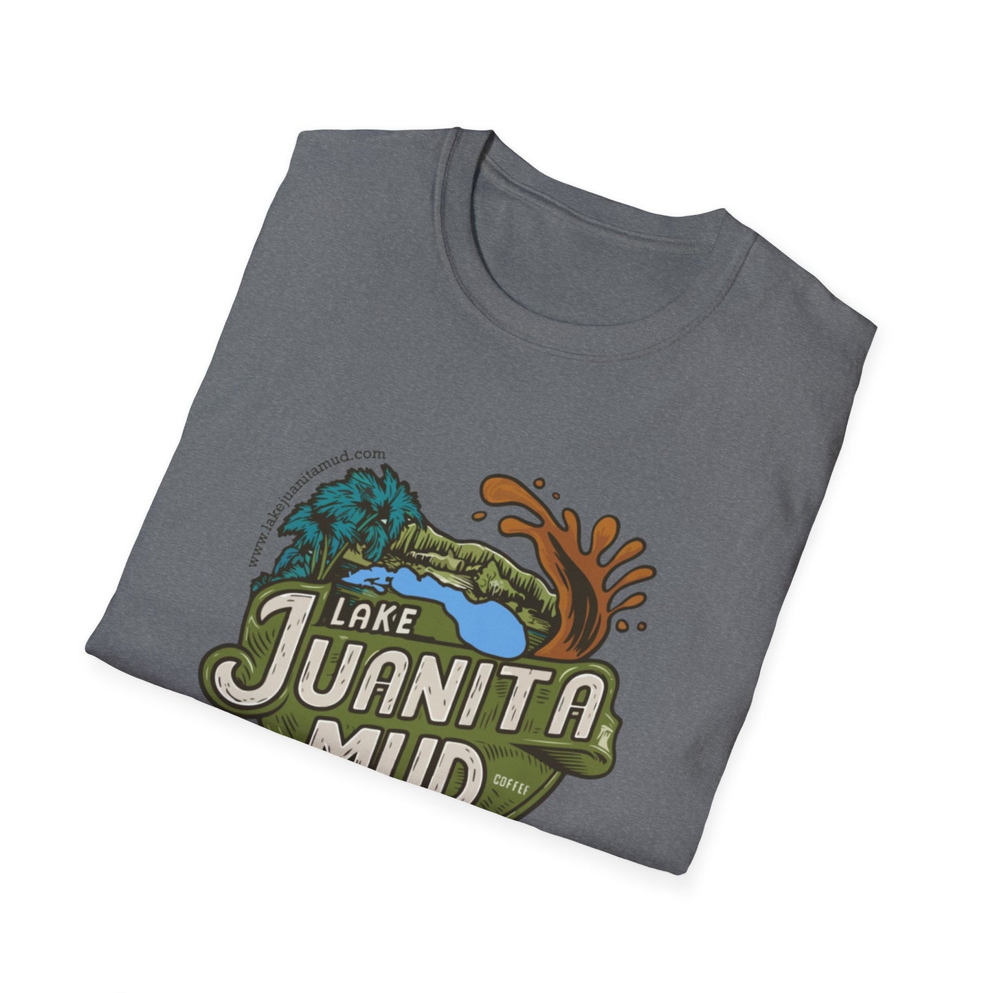 Lake Juanita Mud Unisex Softstyle T-Shirt - Perfect for Nature Lovers & Outdoor Adventures