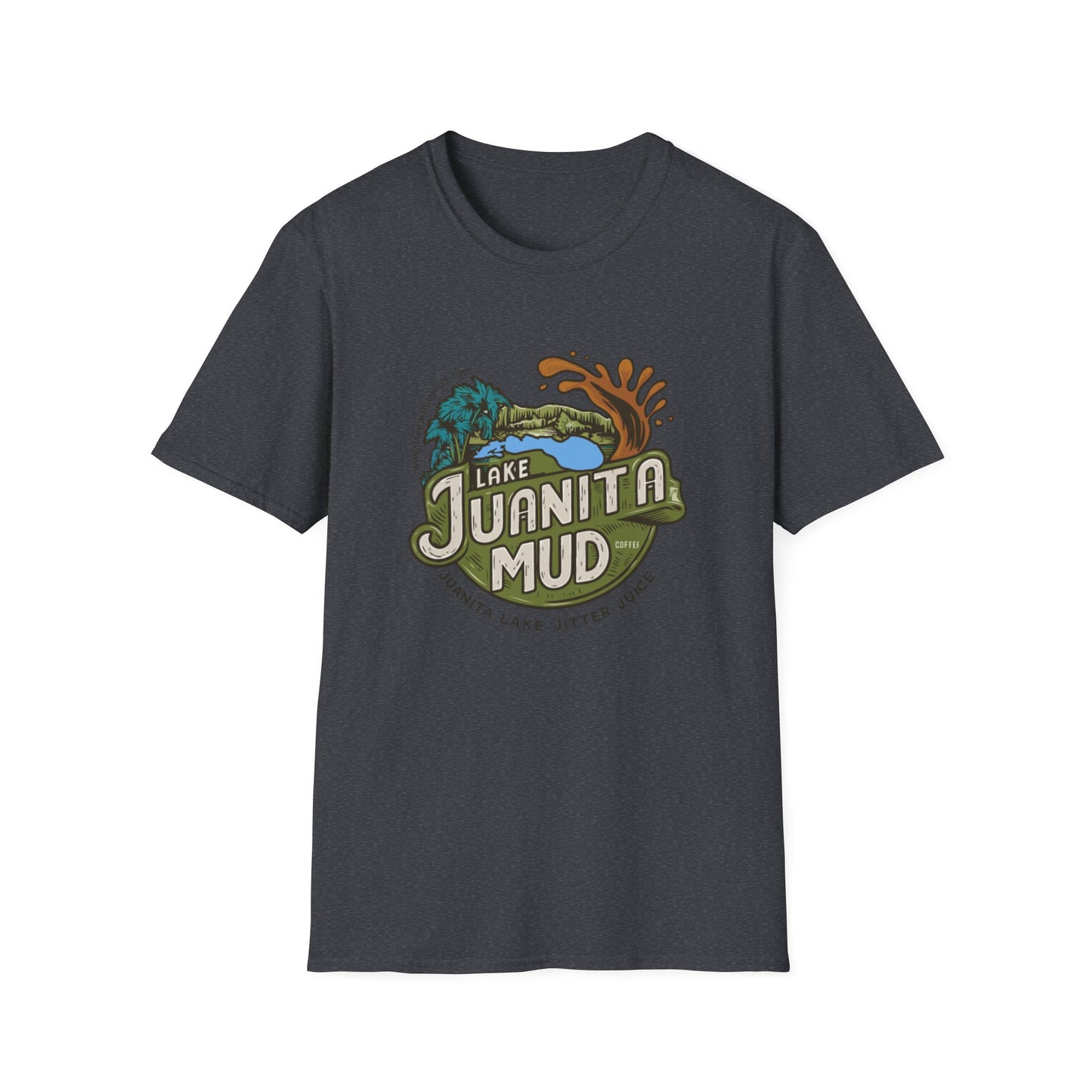 Lake Juanita Mud Unisex Softstyle T-Shirt - Perfect for Nature Lovers & Outdoor Adventures