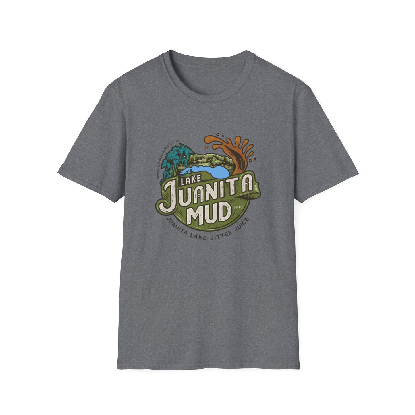 Lake Juanita Mud Unisex Softstyle T-Shirt - Perfect for Nature Lovers & Outdoor Adventures